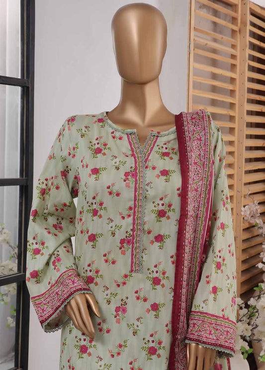 NSM-0115- 3 Piece Printed Farshi Shalwar Suit