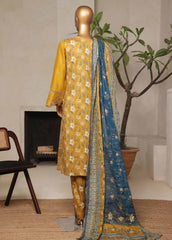 NSM-012-DEMB- 3 Piece Luxury Embroidered Stitched Suit