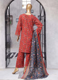 NSM-0127- 3 Piece Printed Stitched Suit