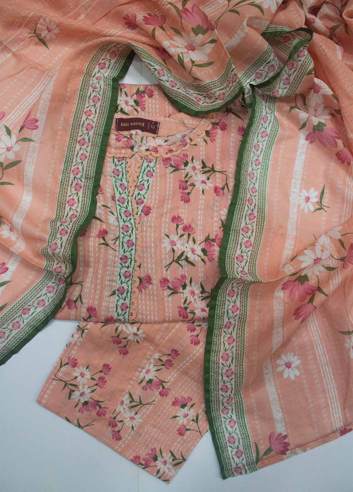 NSM-0129-PR- 3 Piece Printed Stitched Suit