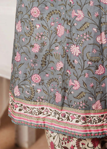 Bin Saeed Fabric - NSM-0133- 3 Piece Printed Stitched Suit