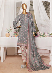NSM-0133- 3 Piece Printed Stitched Suit