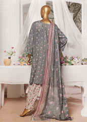 NSM-0133- 3 Piece Printed Stitched Suit