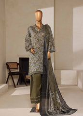 NSM-0141- 3 Piece Printed Farshi Shalwar Suit