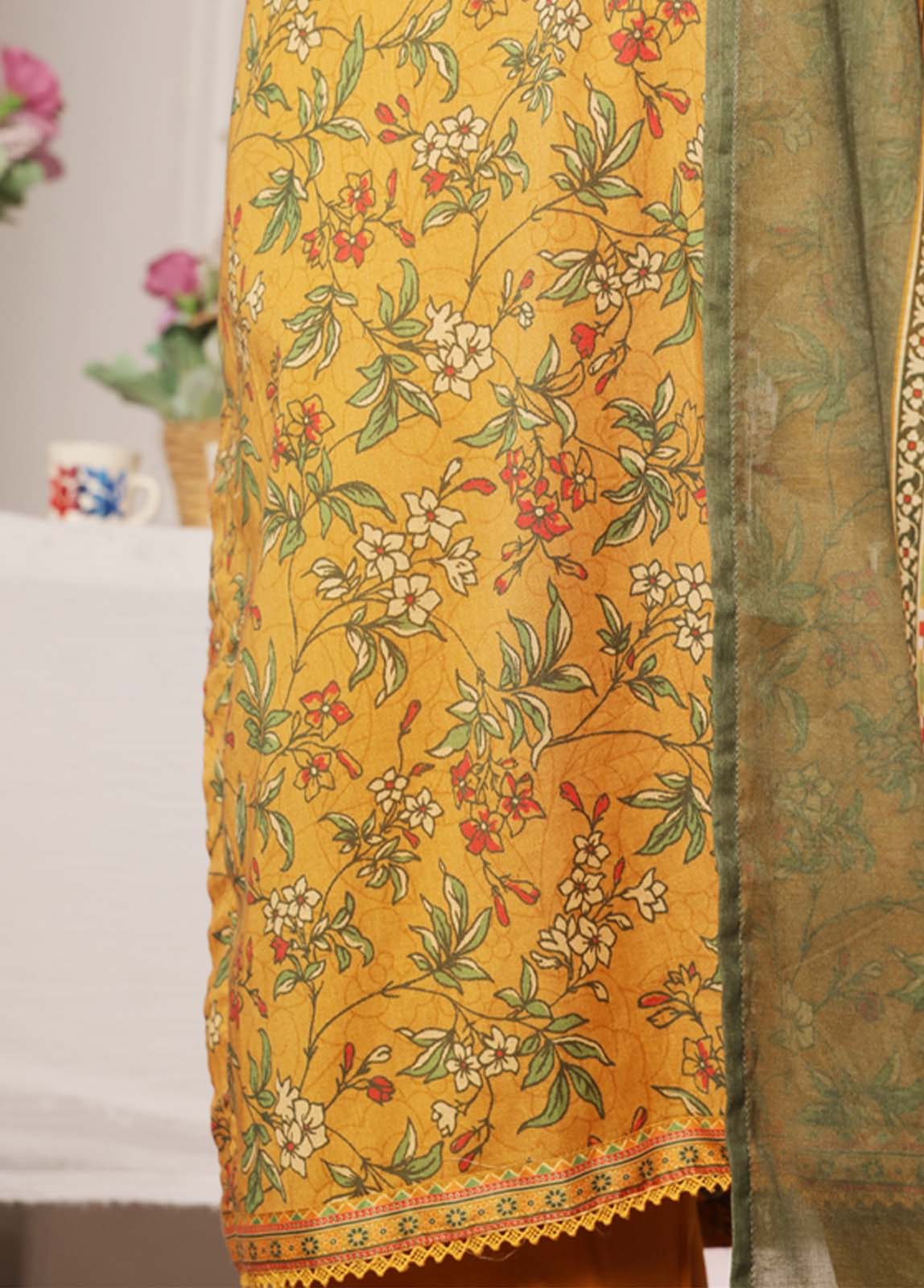 NSM-0142- 3 Piece Printed Stitched Suit