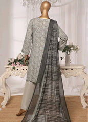 NSM-0157 R-05- 3 Piece Printed Stitched Suit
