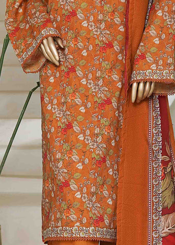 Bin Saeed Fabric - NSM-0159-PR R10-11- 3 Piece Printed Cotton Stitched Suit