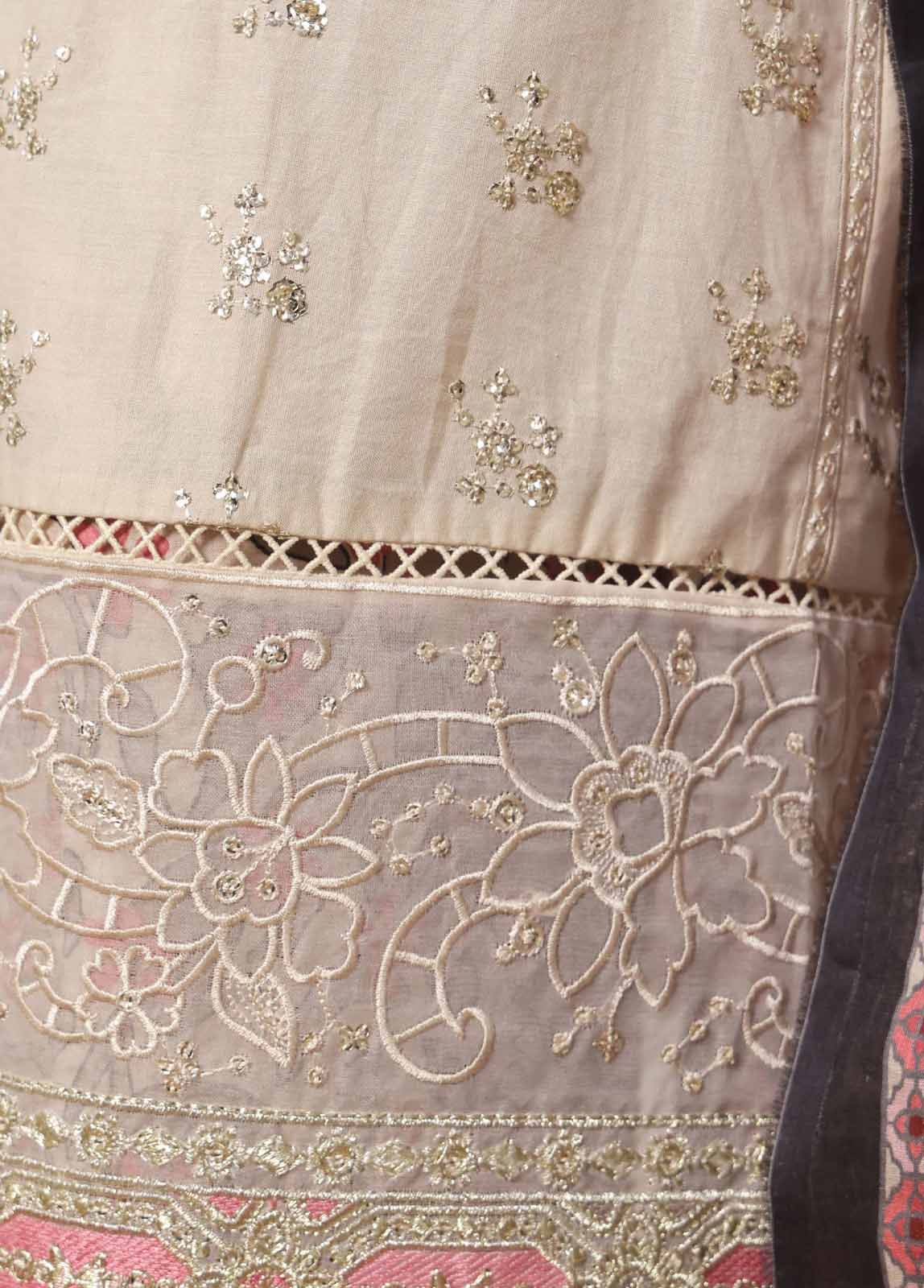 Bin Saeed Fabric - NSM-016-DEMB- 3 Piece Luxury Embroidered Stitched Suit
