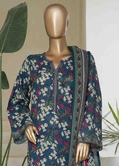 NSM-0160-PR R10-11- 3 Piece Printed Cotton Stitched Suit