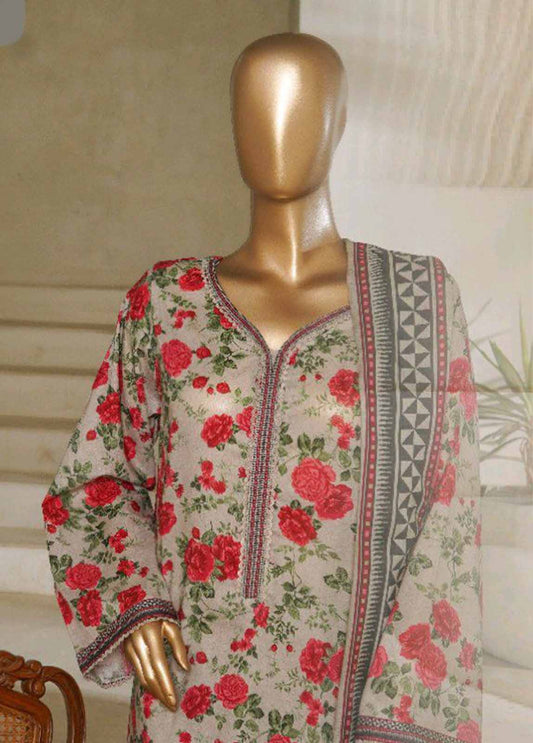 NSM-0162-PR R1-4- 3 Piece Printed Stitched Suit