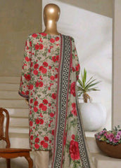 NSM-0162-PR R1-4- 3 Piece Printed Stitched Suit
