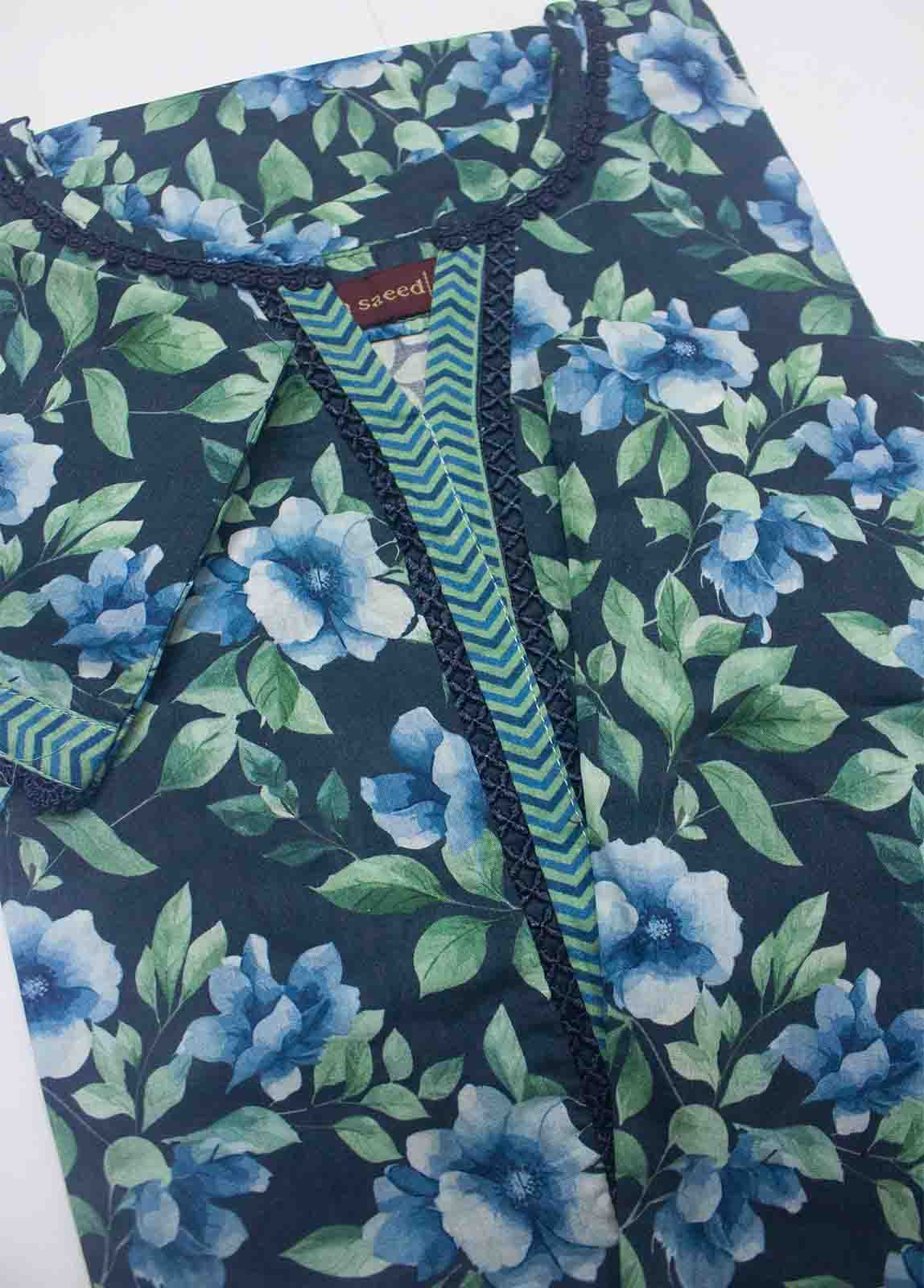 Bin Saeed Fabric - NSM-0168- 2 Piece Printed Cotton Stitched Co Ords