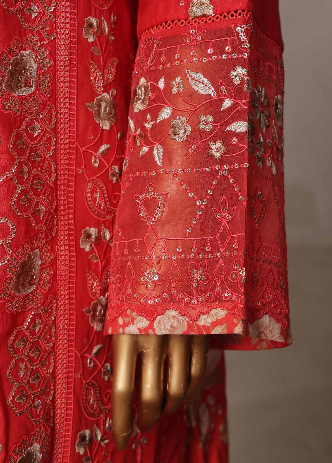 NSM-017-DEMB- 3 Piece Luxury Embroidered Stitched Suit