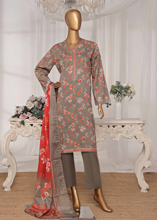 NSM-0171-PR R1-4- 3 Piece Printed Stitched Suit