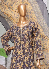 NSM-0174-PR R1-4- 3 Piece Printed Stitched Suit