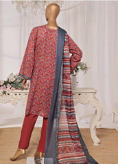 NSM-0177 R-05- 3 Piece Printed Stitched Suit