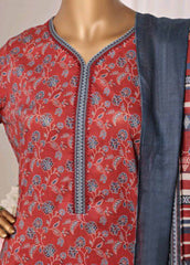 NSM-0177 R-05- 3 Piece Printed Stitched Suit