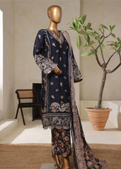 NSM-018-DEMB- 3 Piece Luxury Embroidered Stitched Suit