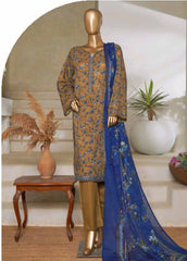 NSM-0182-PR R1-4- 3 Piece Printed Stitched Suit