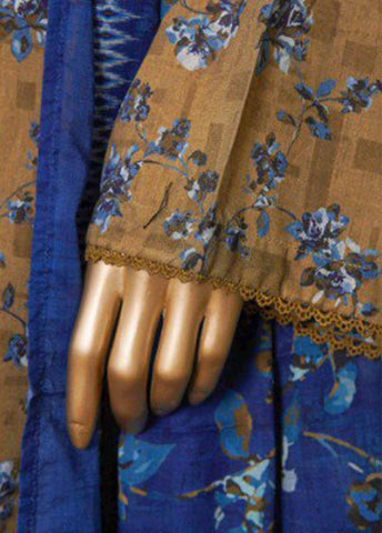 Bin Saeed Fabric - NSM-0182-PR R1-4- 3 Piece Printed Stitched Suit