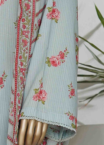 Bin Saeed Fabric - NSM-0184-PR R10-11- 3 Piece Printed Cotton Stitched Suit