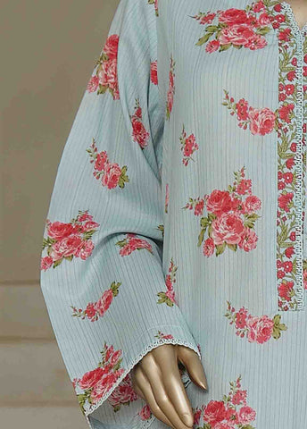 Bin Saeed Fabric - NSM-0184-PR R10-11- 3 Piece Printed Cotton Stitched Suit