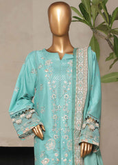 NSM-019-EMB- 3 Piece Luxury Embroidered Stitched Suit