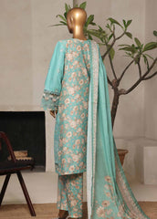 NSM-019-EMB- 3 Piece Luxury Embroidered Stitched Suit