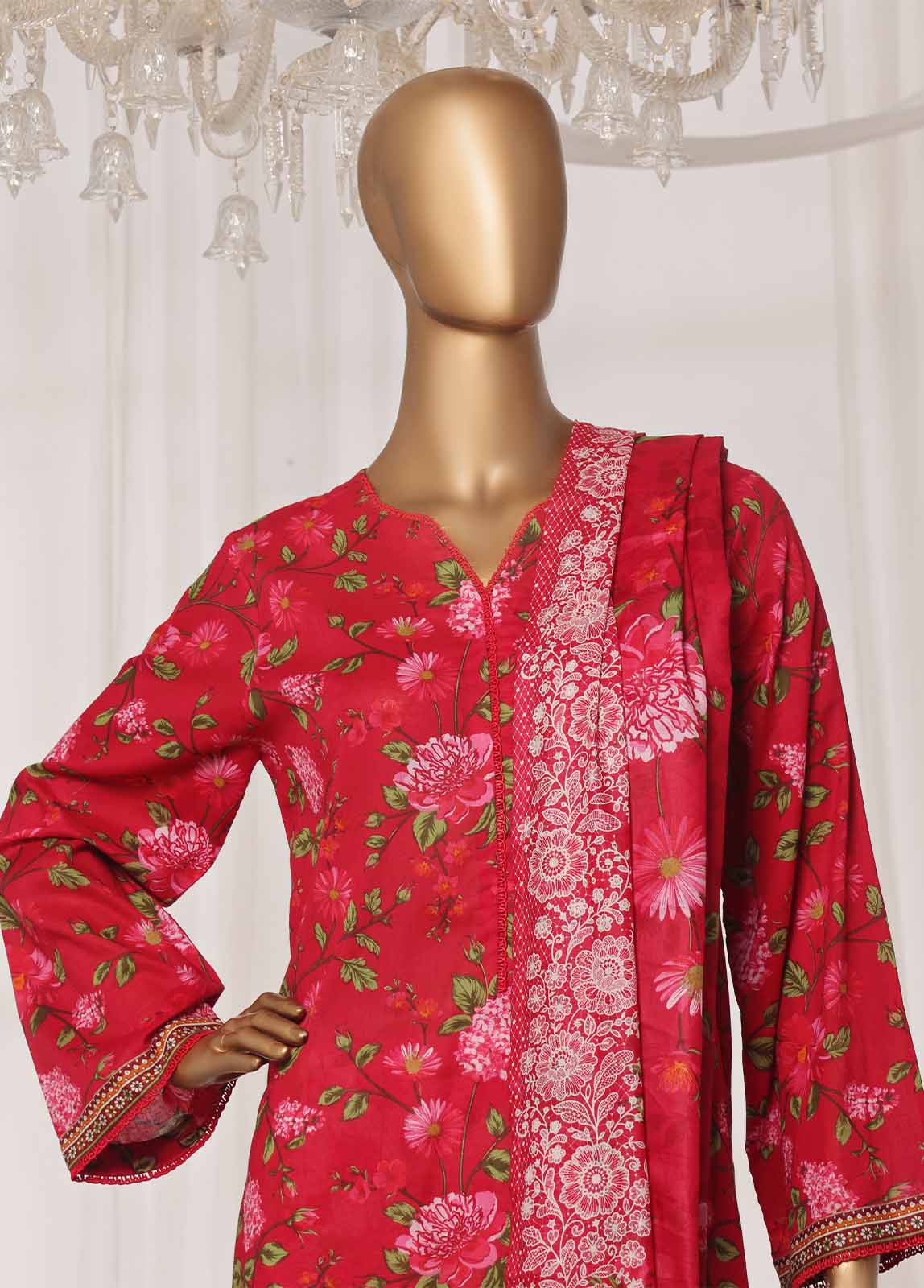 NSM-0193-PR R1-4- 3 Piece Printed Stitched Suit