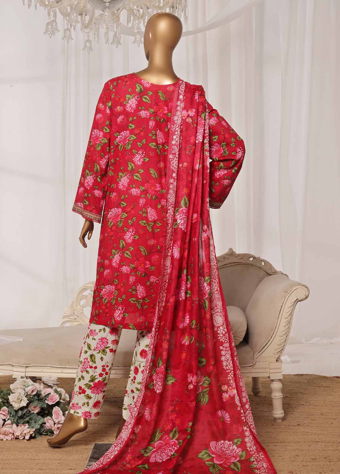 NSM-0193-PR R1-4- 3 Piece Printed Stitched Suit