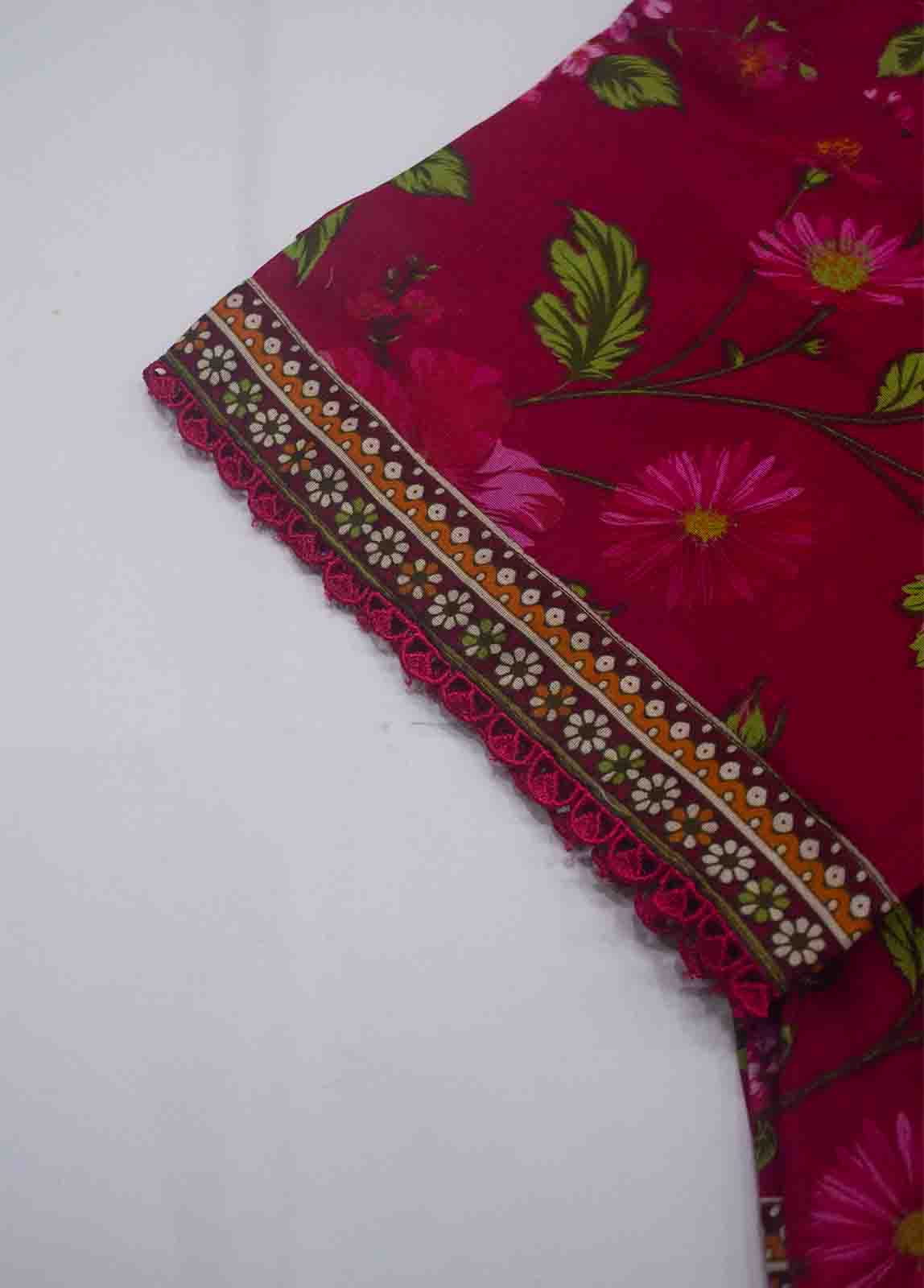 NSM-0193- 2 Piece Printed Cotton Stitched Co Ords