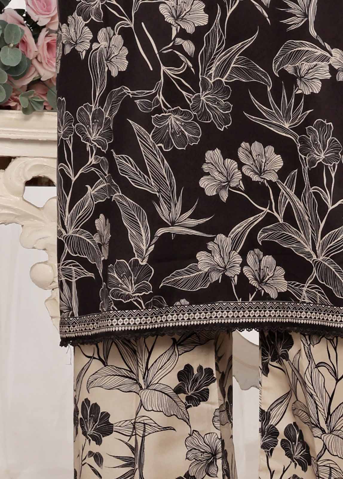 NSM-0195-PR R1-4- 3 Piece Printed Stitched Suit