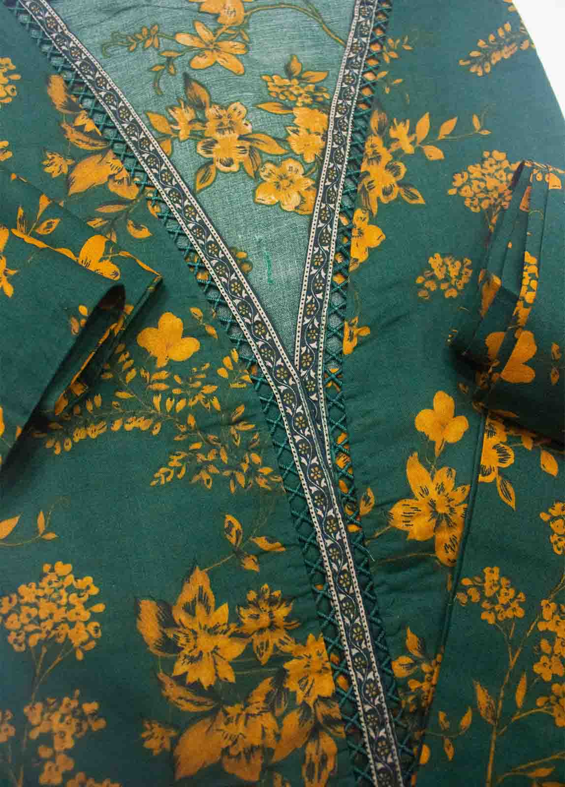 NSM-0196- 2 Piece Printed Cotton Stitched Co Ords