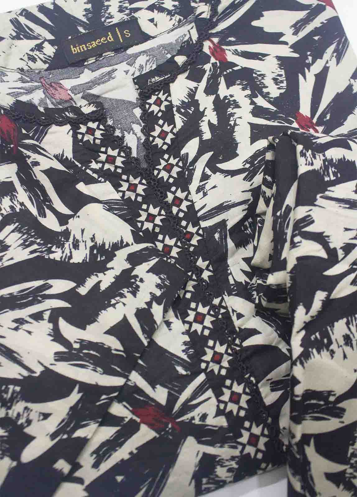 Bin Saeed Fabric - NSM-0197- 2 Piece Printed Cotton Stitched Co Ords