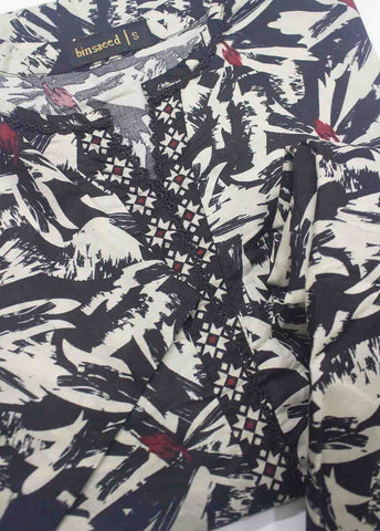 Bin Saeed Fabric - NSM-0197- 2 Piece Printed Cotton Stitched Co Ords