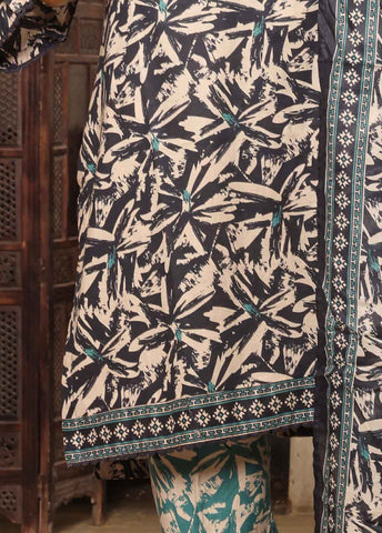 Bin Saeed Fabric - NSM-0198-PR-R2-5- 3 Piece Printed Stitched Suit