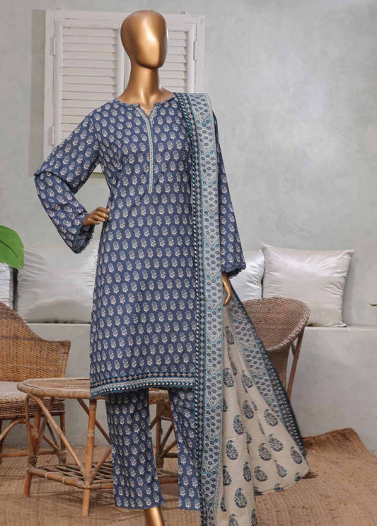 NSM-0200-PR R1-4- 3 Piece Printed Stitched Suit