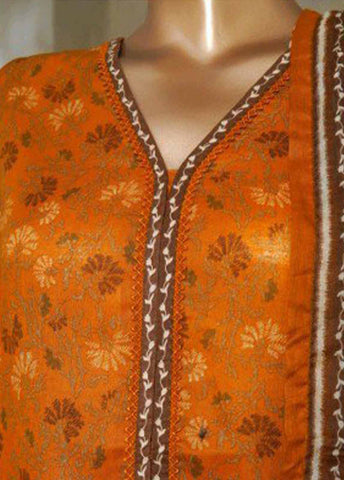 Bin Saeed Fabric - NSM-0202-PR R1-4- 3 Piece Printed Stitched Suit