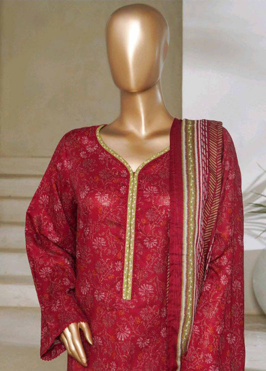 NSM-0203-PR R1-4- 3 Piece Printed Stitched Suit
