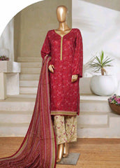 NSM-0203-PR R1-4- 3 Piece Printed Stitched Suit