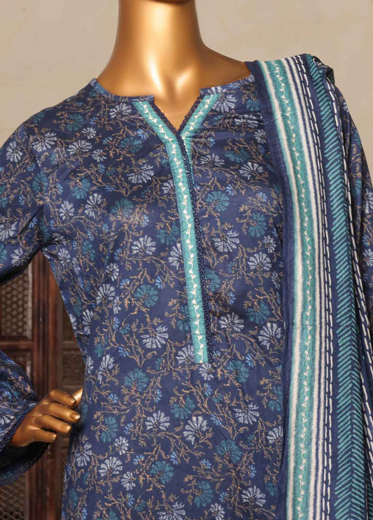 NSM-0204-PR-R2-5- 3 Piece Printed Stitched Suit