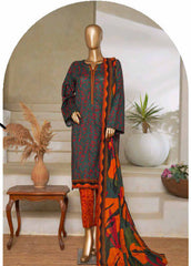 NSM-0209-PR R1-4- 3 Piece Printed Stitched Suit