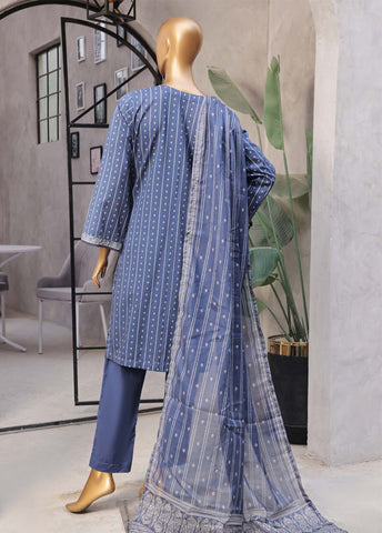 Bin Saeed Fabric - NSM-021- 3 Piece Printed Stitched Suit