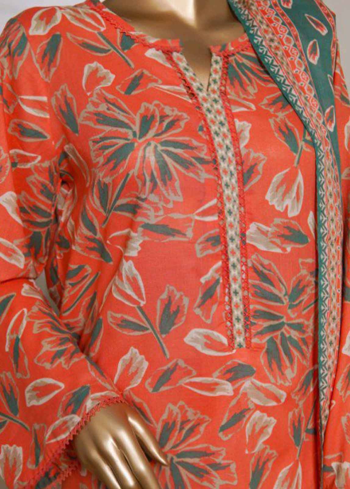 NSM-0210-PR R1-4- 3 Piece Printed Stitched Suit