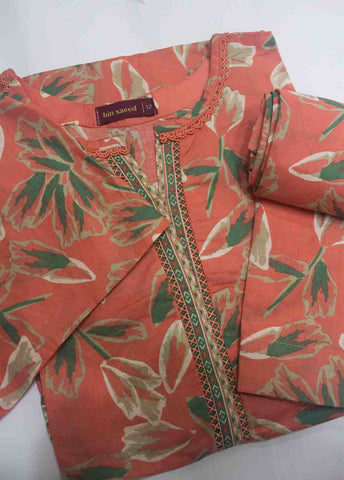 Bin Saeed Fabric - NSM-0210- 2 Piece Printed Cotton Stitched Co Ords