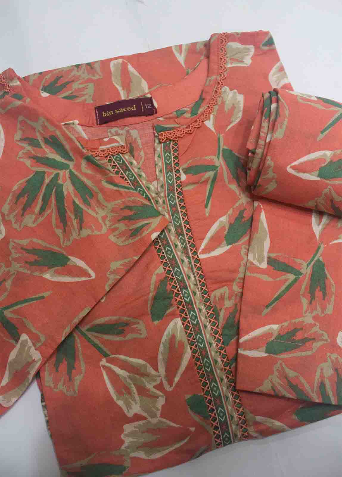 NSM-0210- 2 Piece Printed Cotton Stitched Co Ords