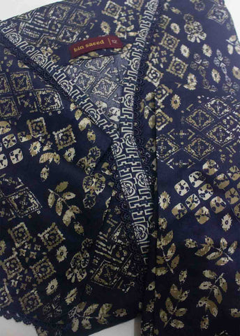 Bin Saeed Fabric - NSM-0213- 2 Piece Printed Cotton Stitched Co Ords