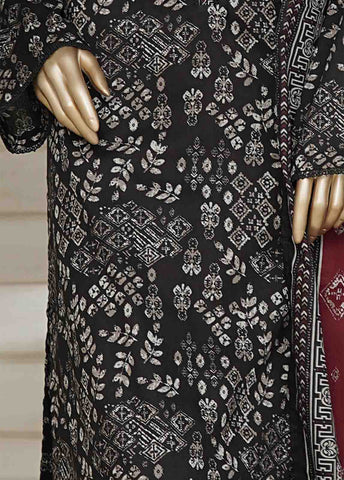 Bin Saeed Fabric - NSM-0214-PR R10-11- 3 Piece Printed Cotton Stitched Suit