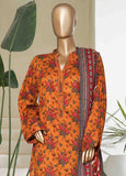 NSM-0215-PR R10-11- 3 Piece Printed Cotton Stitched Suit