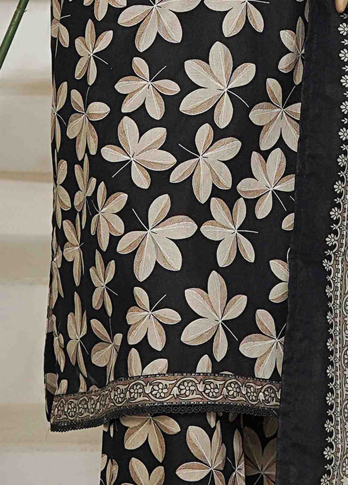 NSM-0216-PR R10-11- 3 Piece Printed Cotton Stitched Suit